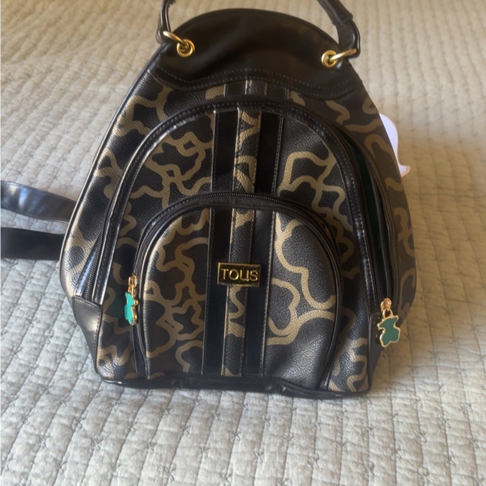 TOUS Black and Gold Women's Bag